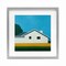 Stupell Industries Sunkissed Suburbia House Framed Print Under Glass, design by Jan Weiss